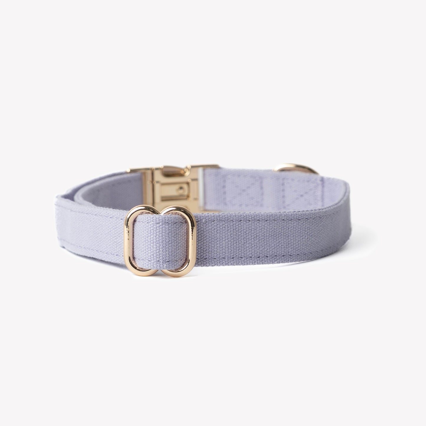 soft cotton dog collar in lavender