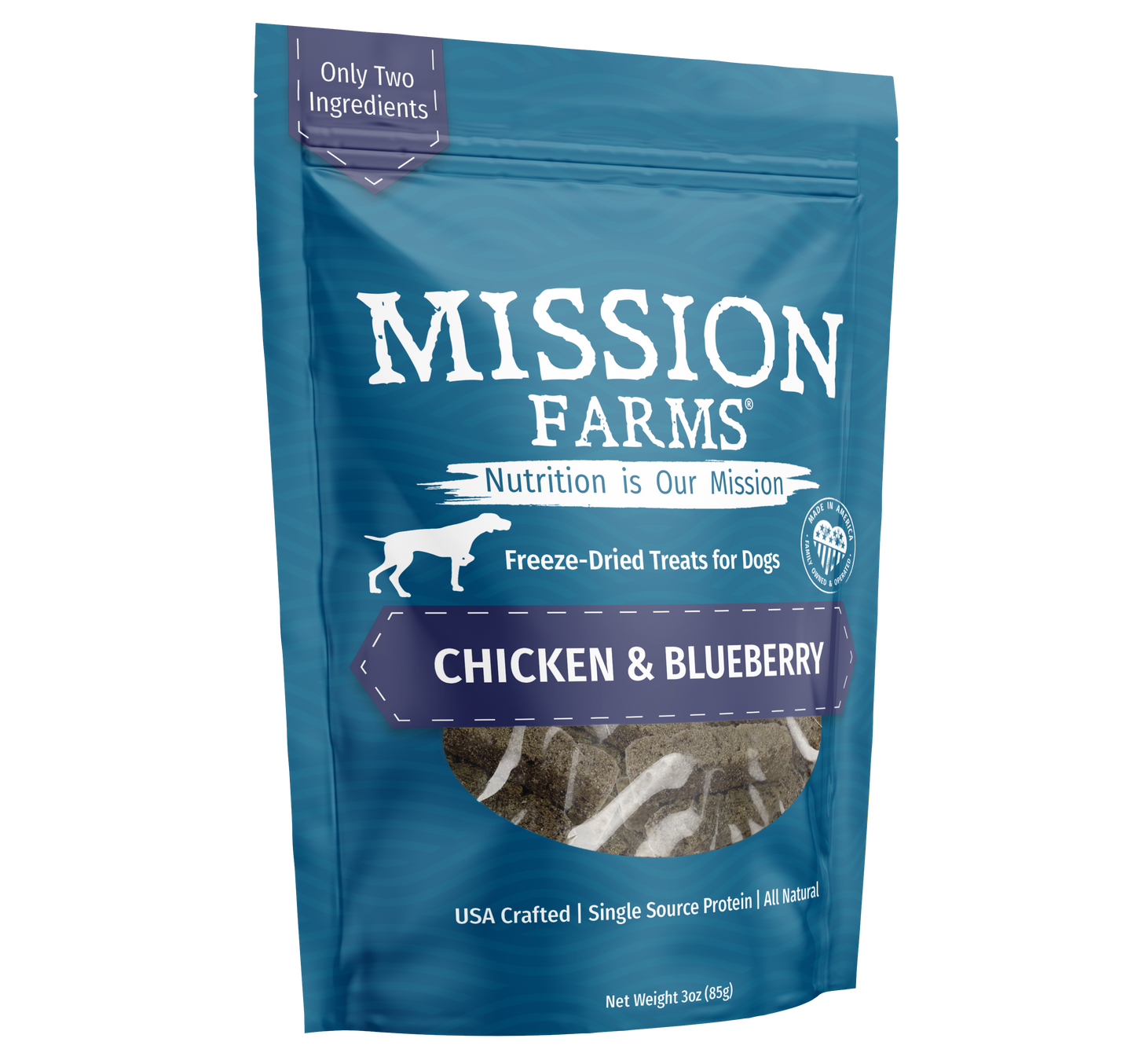 Mission Farms - Chicken & Blueberries 3oz Dog Treat