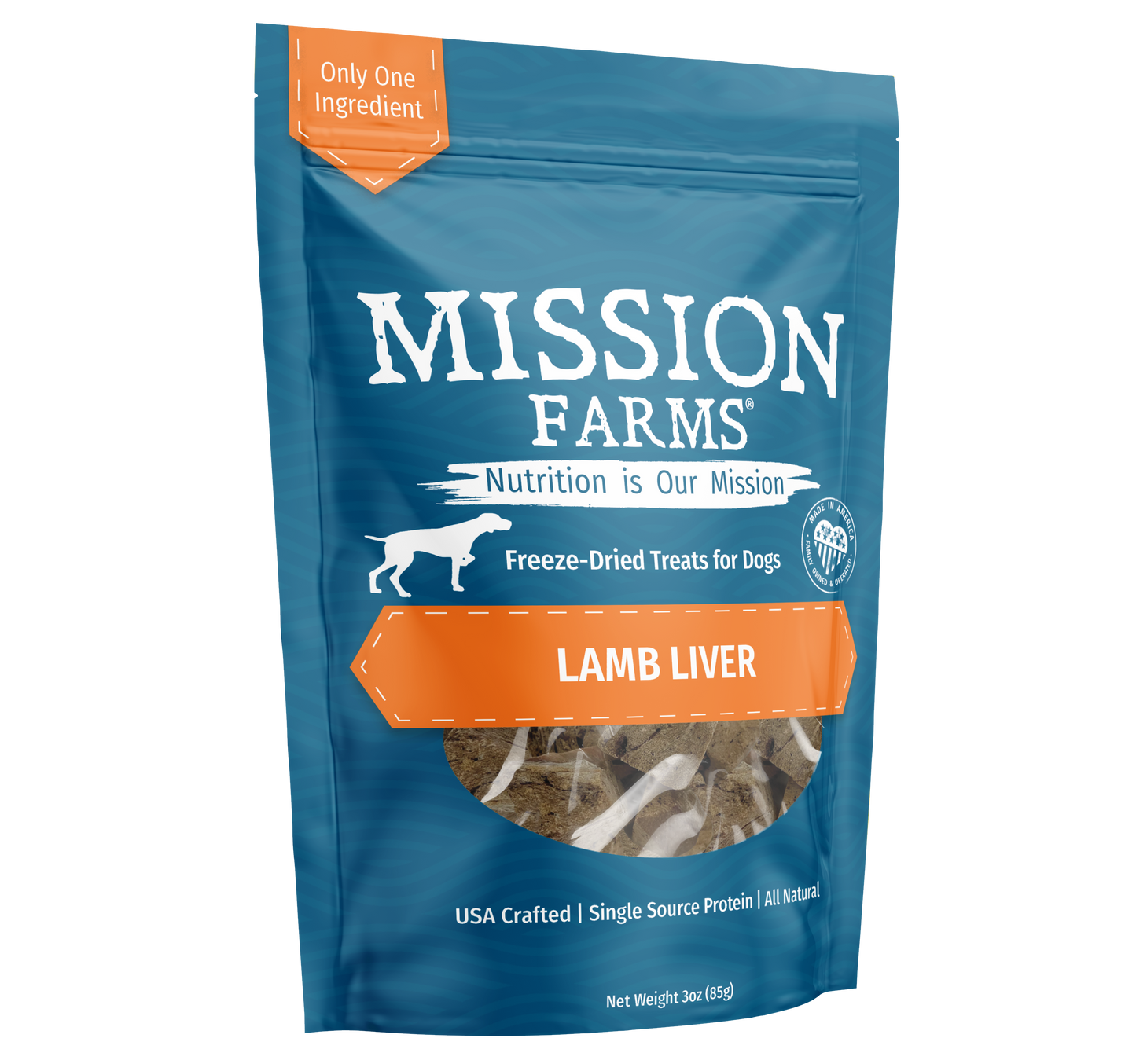 Mission Farms - Lamb Liver 3oz Dog Treat