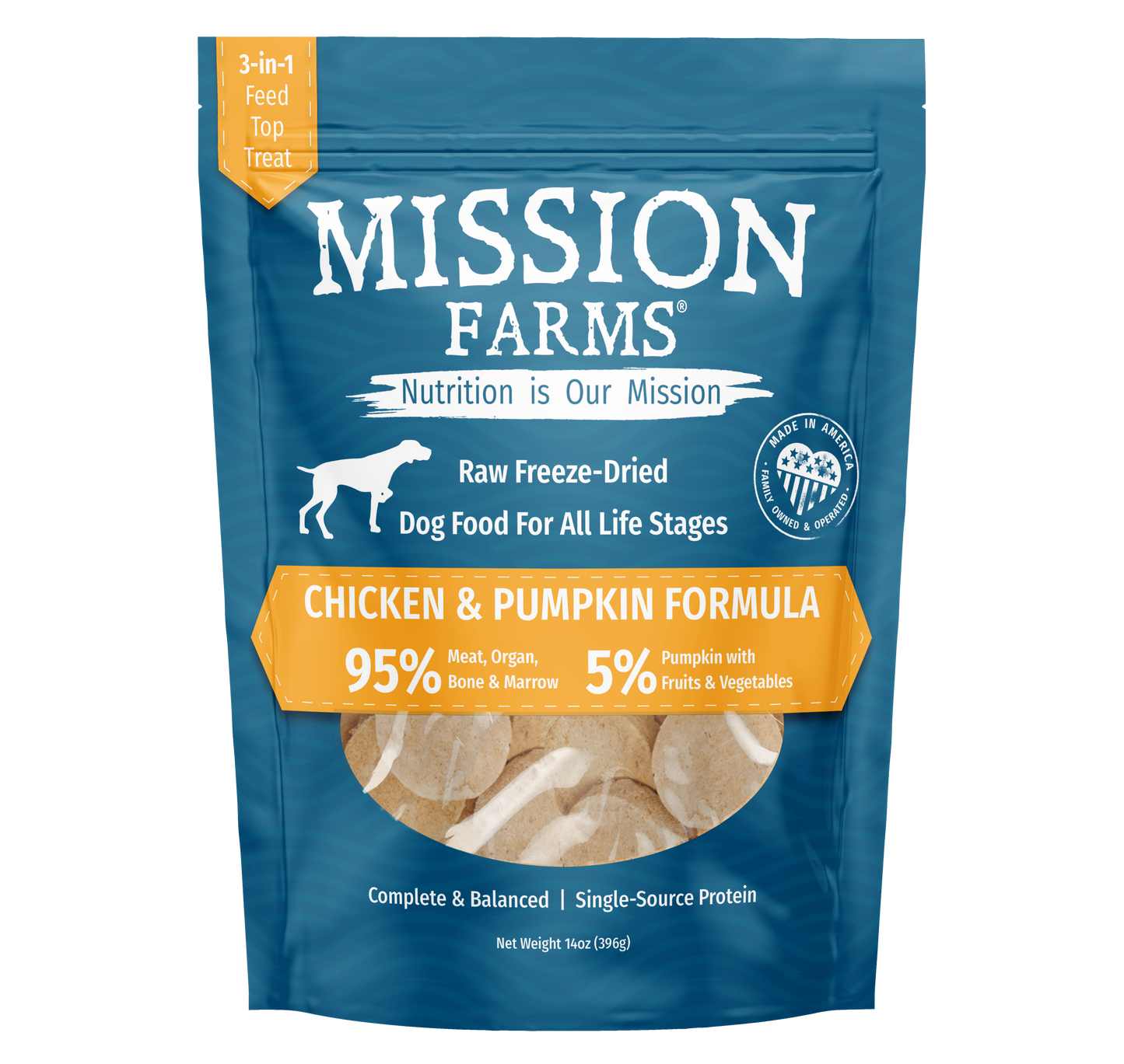 Mission Farms - Chicken & Pumpkin 14oz Dog Treat