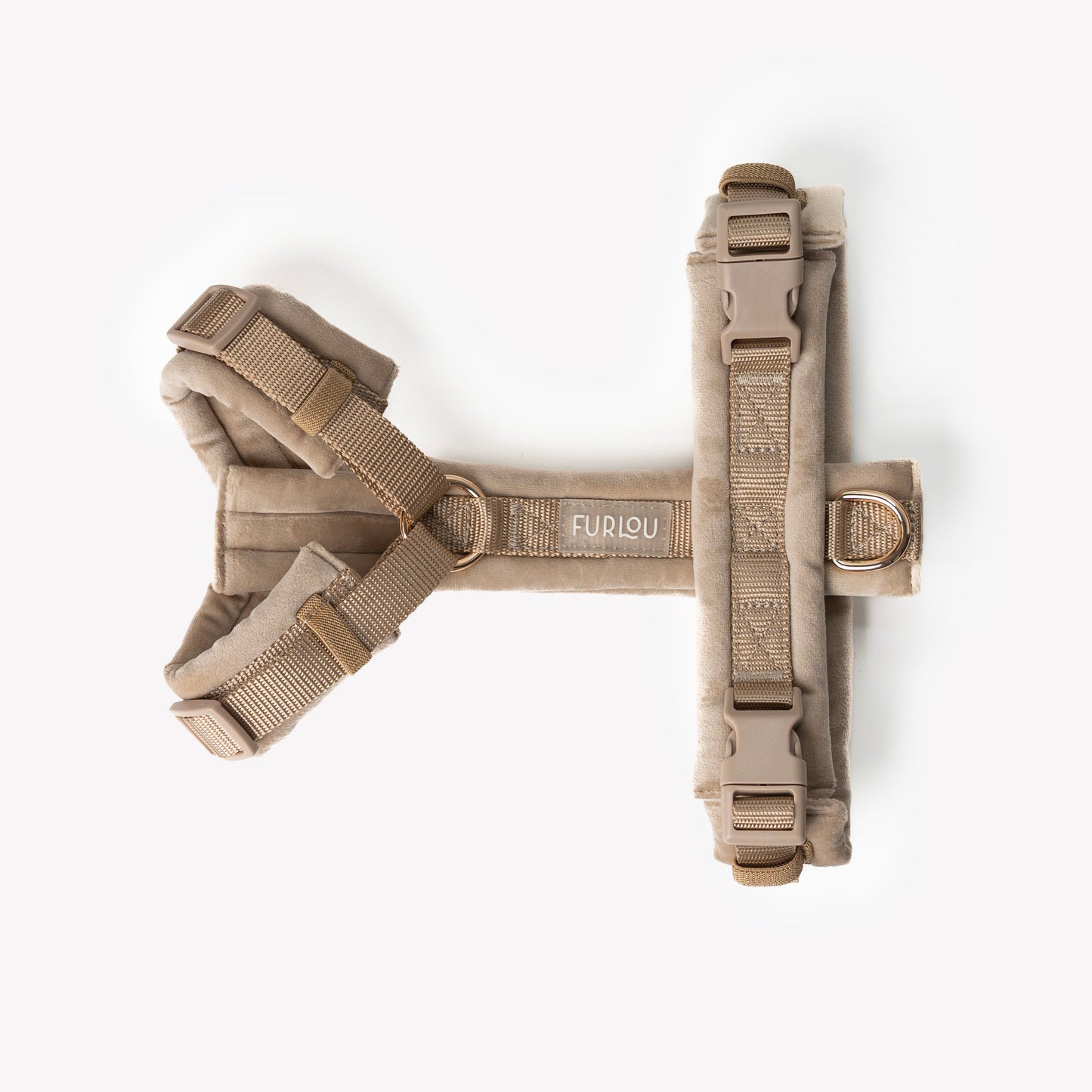 adjustable soft velvet dog harness by FURLOU