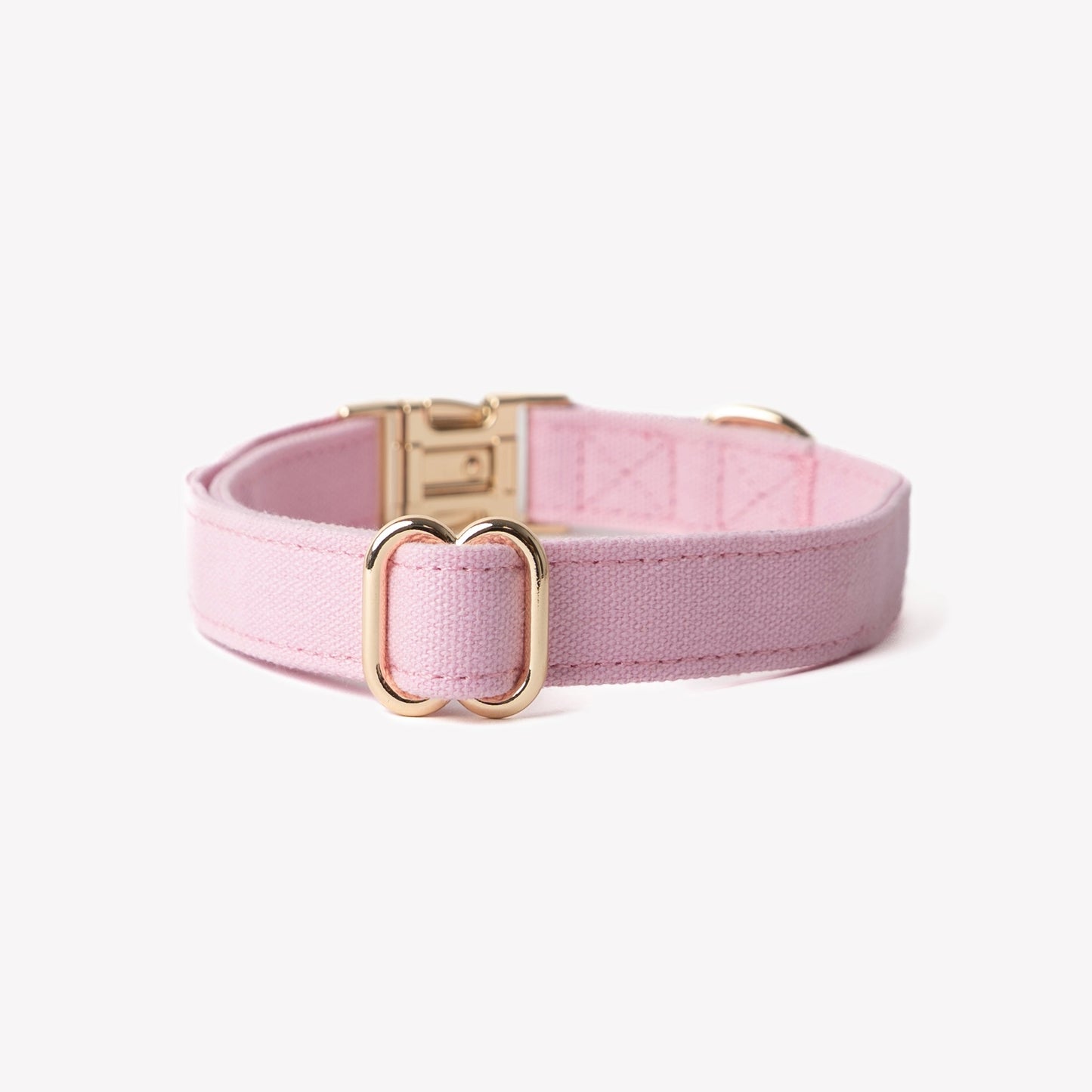 breathable pink cotton dog collar