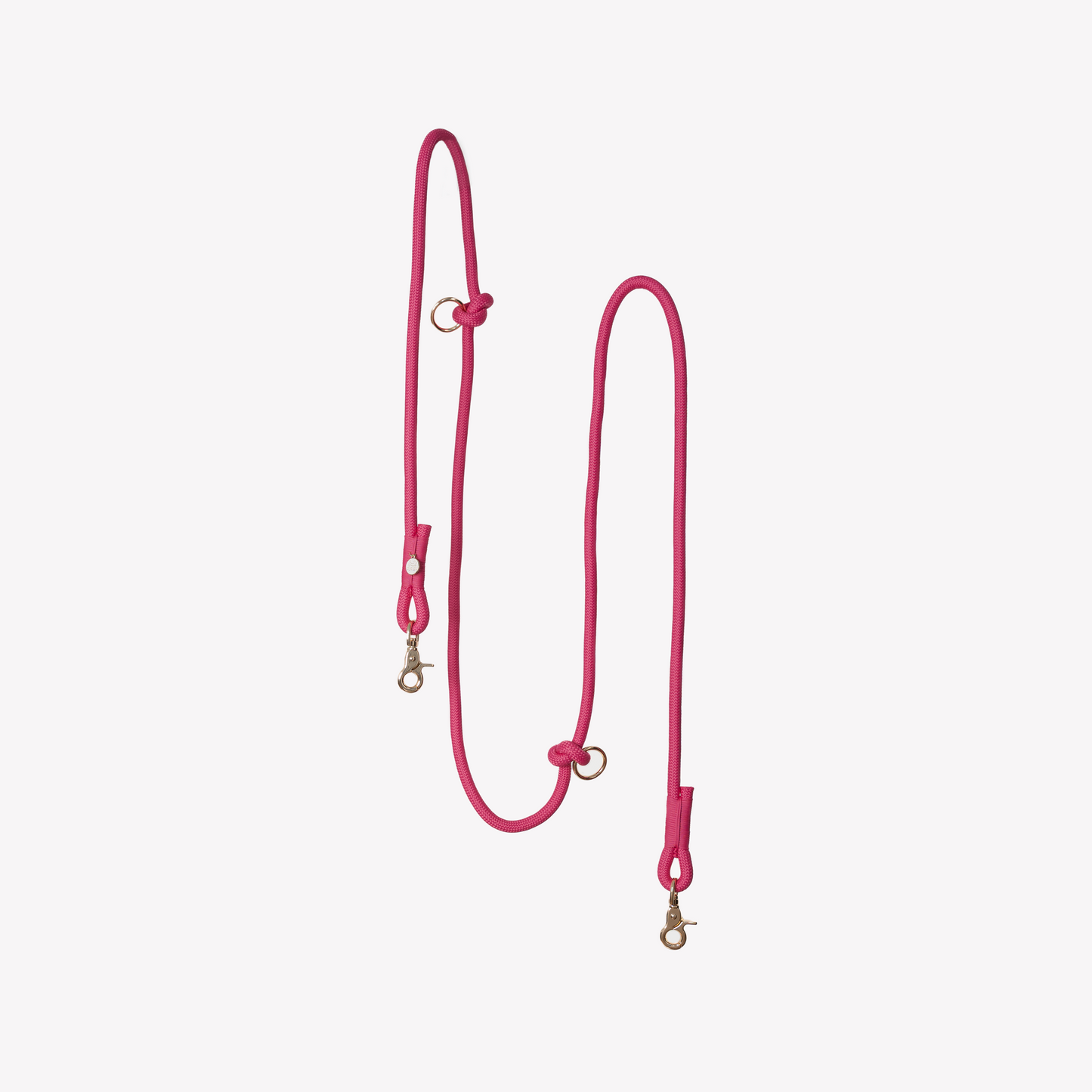 FURLOU magenta hands free braided dog leash
