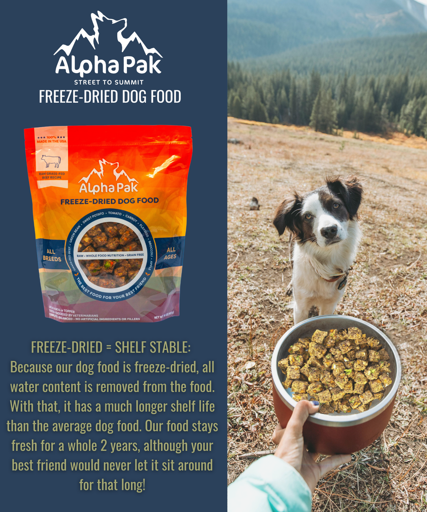 Alpha Pak Premium Raw Freeze Dried Food