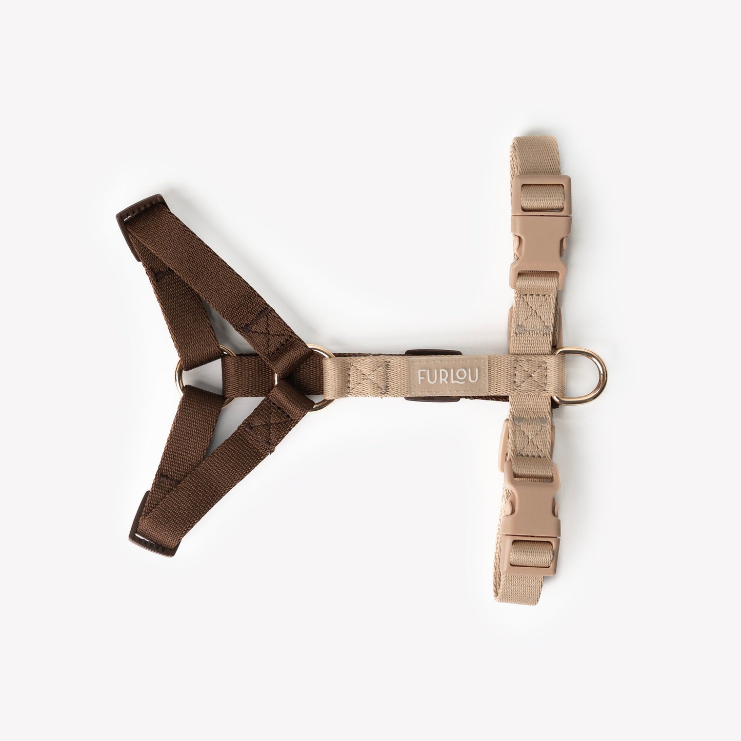 FURLOU - Brown and Tan Dog Harness
