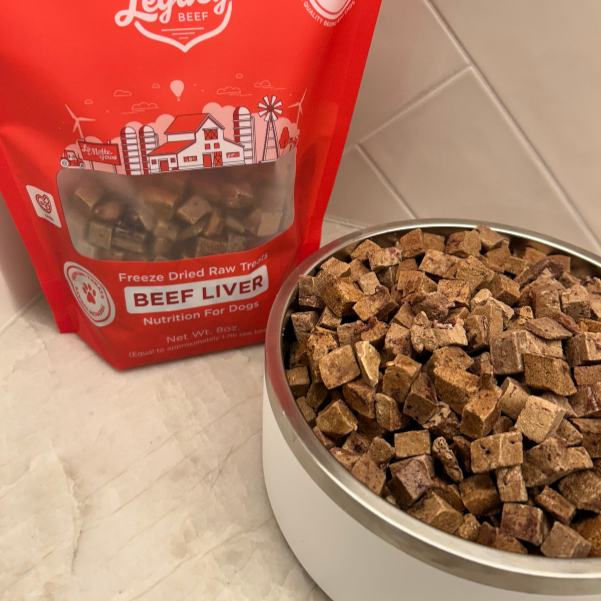 Midwest Legacy Beef - Freeze Dry - Legacy Beef Liver - Single Ingredient Treat bowl view