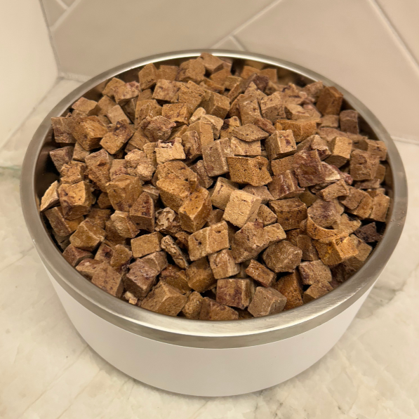 Midwest Legacy Beef - Freeze Dry - Legacy Beef Liver - Single Ingredient Treat bowl close view