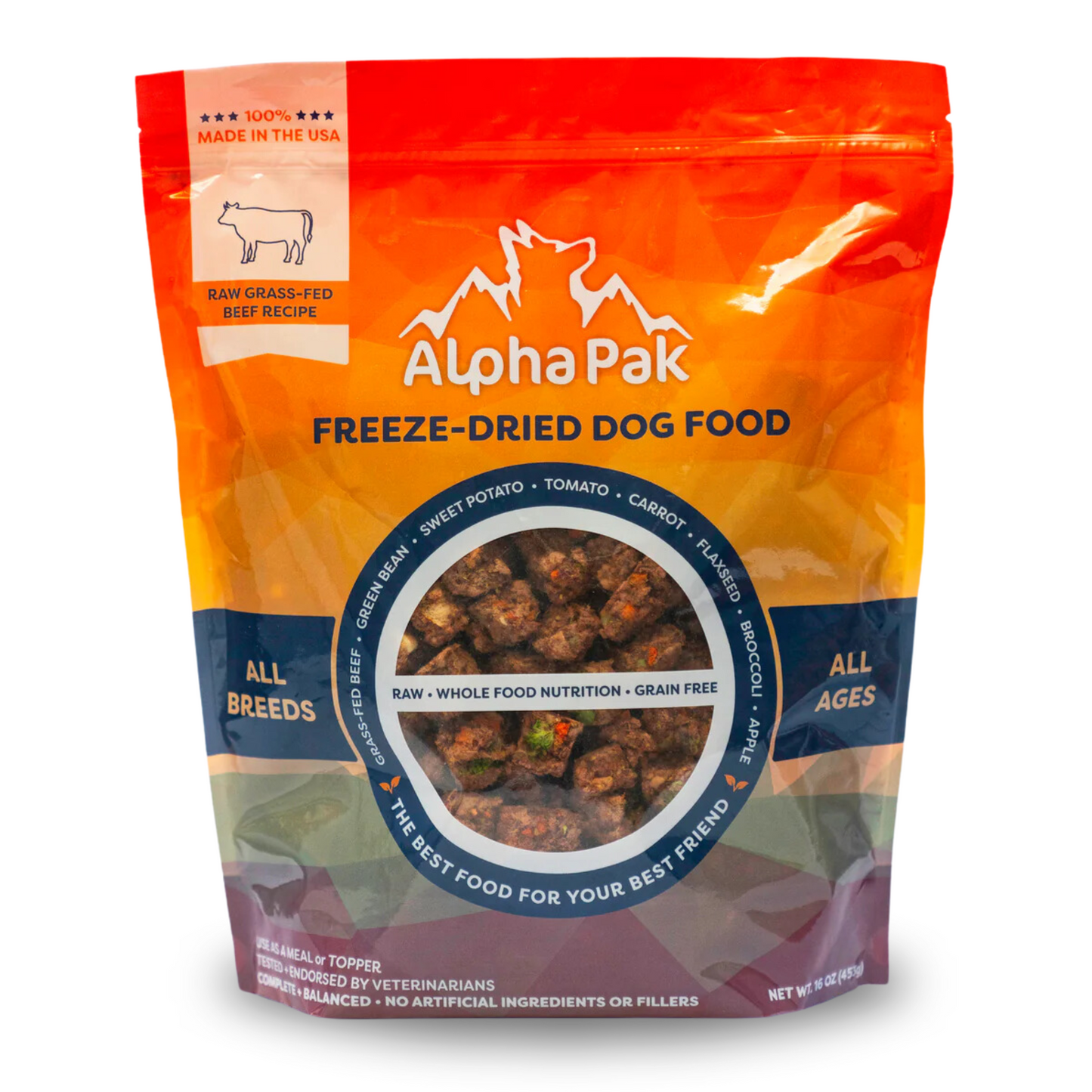 Alpha Pak Premium Raw Freeze Dried Food