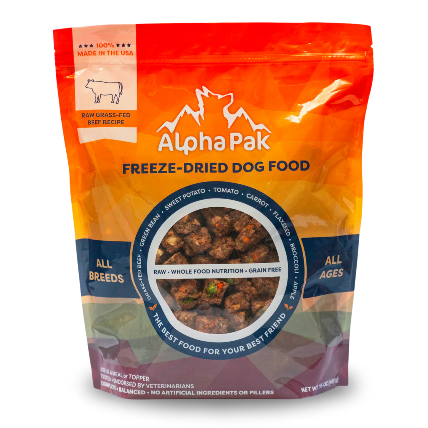 Alpha Pak Premium Raw Freeze Dried Food