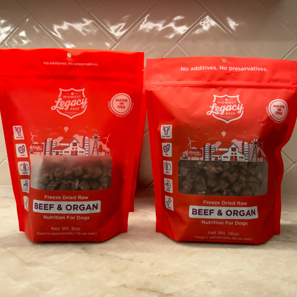 Midwest Legacy Beef - Freeze Dry - Legacy Beef 80.10.10 with ORGAN two package