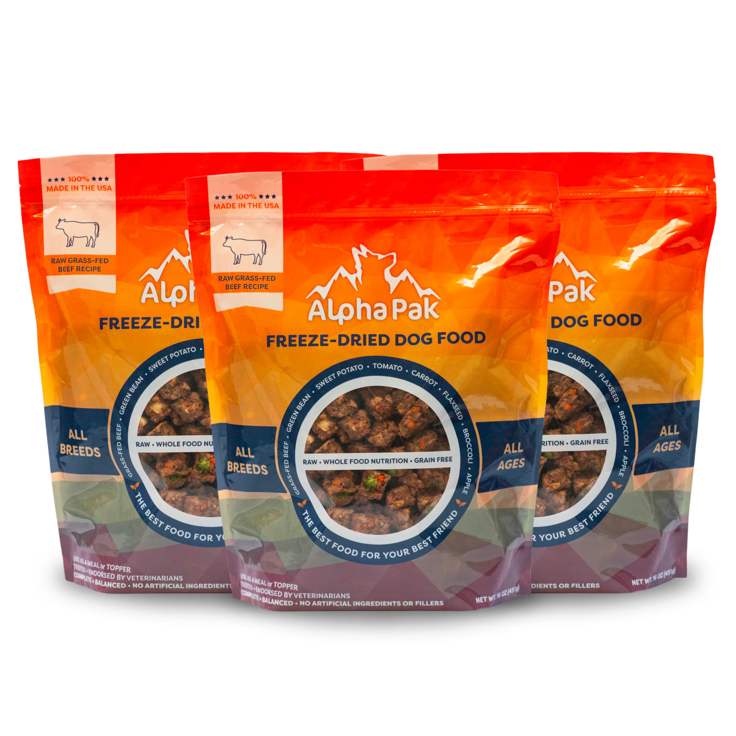 Alpha Pak Premium Raw Freeze Dried Food