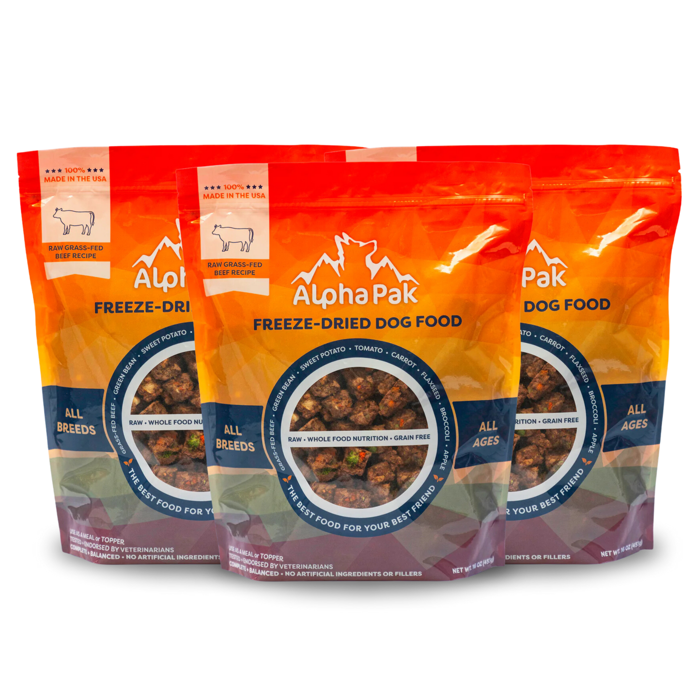 Alpha Pak Premium Raw Freeze Dried Food