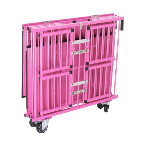 Four Berth Show Trolley By Aeolus pink close