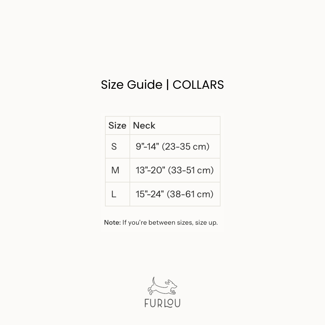 FURLOU - Terracotta Canvas Dog Collar