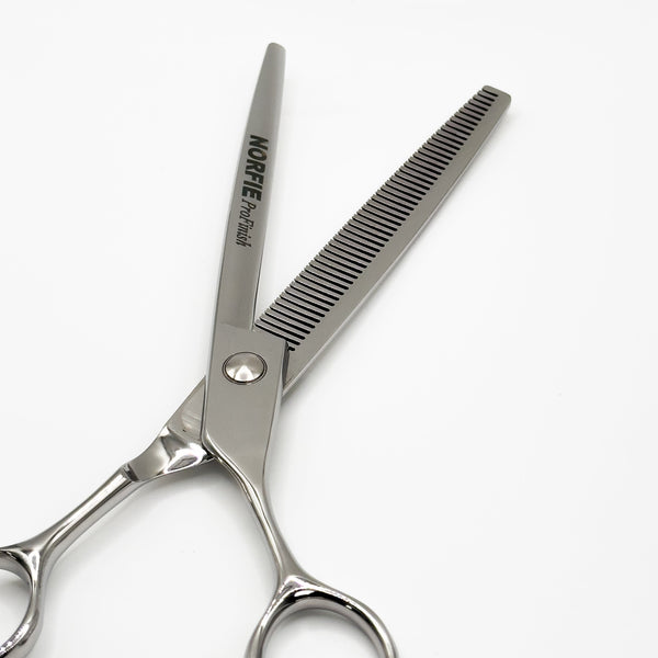 Norfie ProFinish 7 Thinning VG10 Grooming Shear logo view