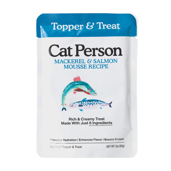 Cat Person Cat Mousse Mackerel & Salmon 3oz Pouch