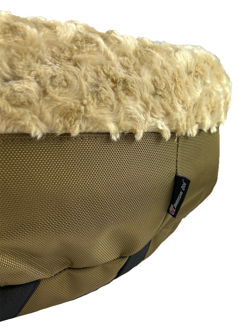 American Dog - Dog Bed Round Bolster Furvana™