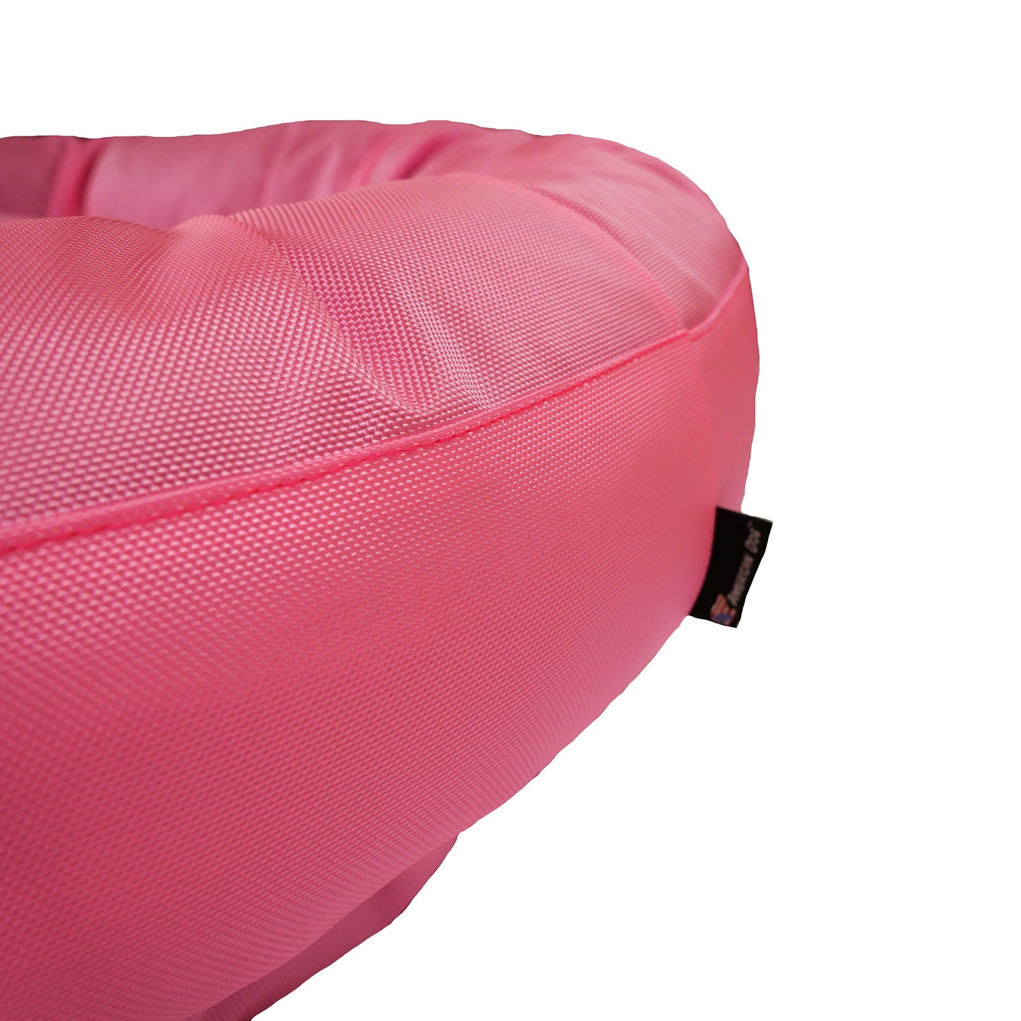 American Dog - Dog Bed Round Bolster Armor™ 'F#ck Cancer'