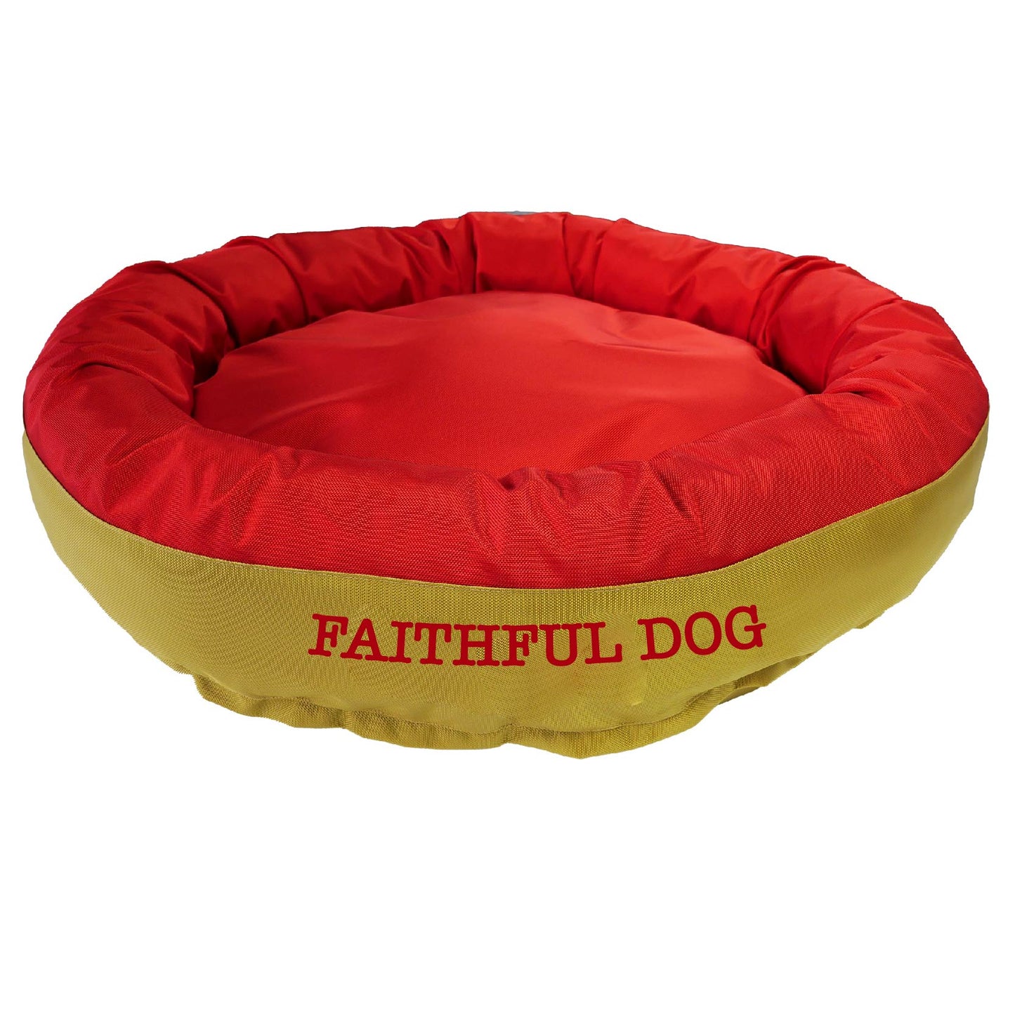 American Dog - Dog Bed Round Bolster Armor Football