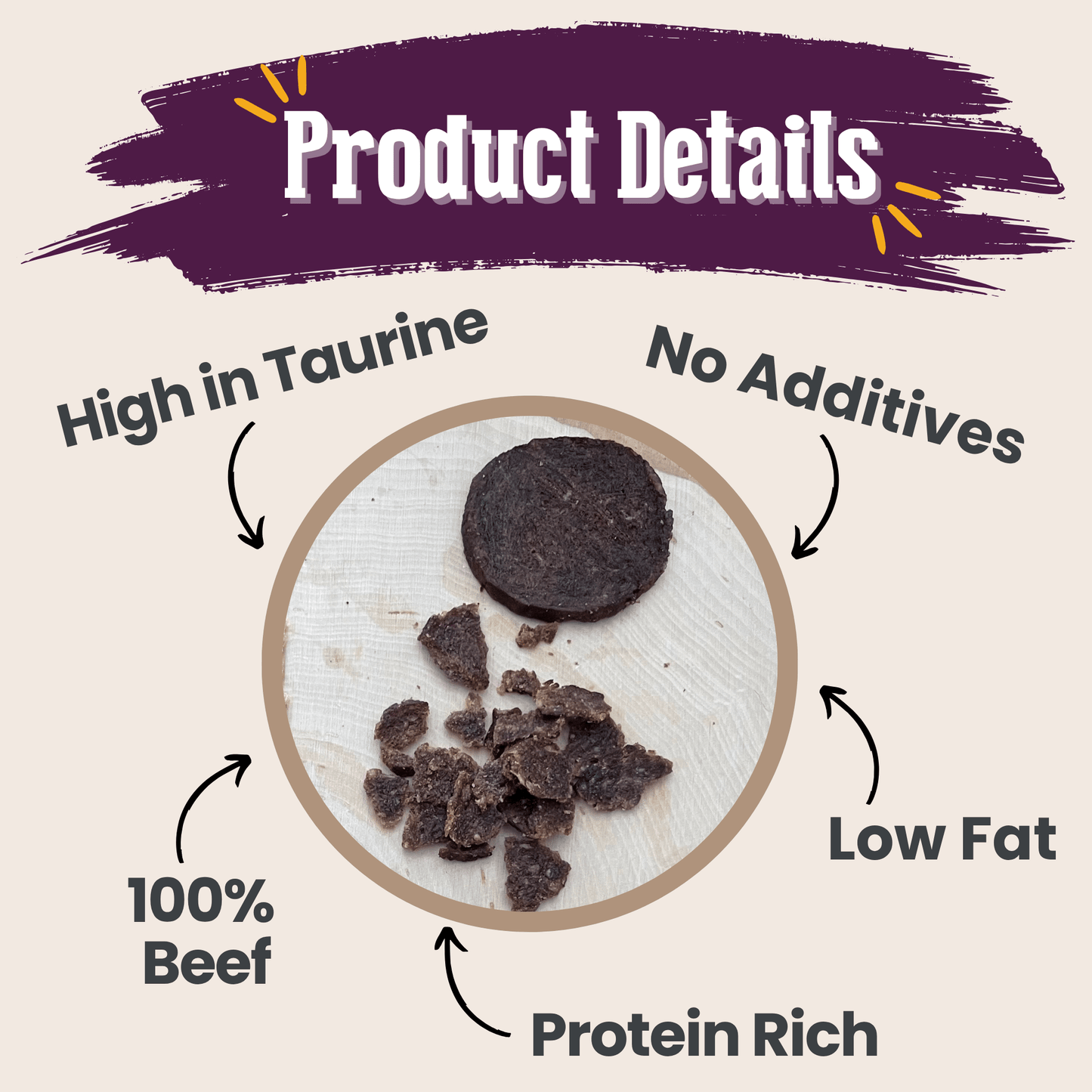 Farm To Pet - Beef Crumbles for Cats | 100% Protein Cat Treats