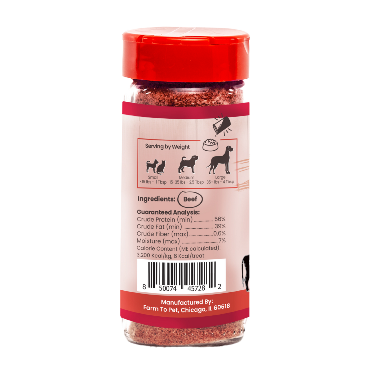Farm To Pet - Treat Topper Beef Dog Food Topper