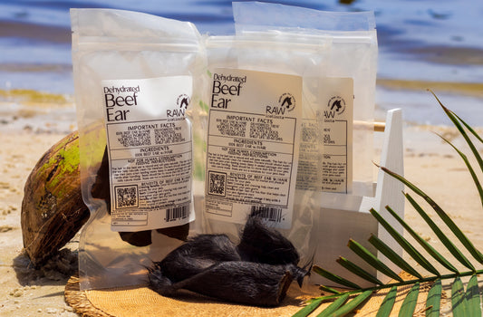 Raw Instincts - Dehydrated Beef Ear with Hair for Cats & Dogs — All-Natural