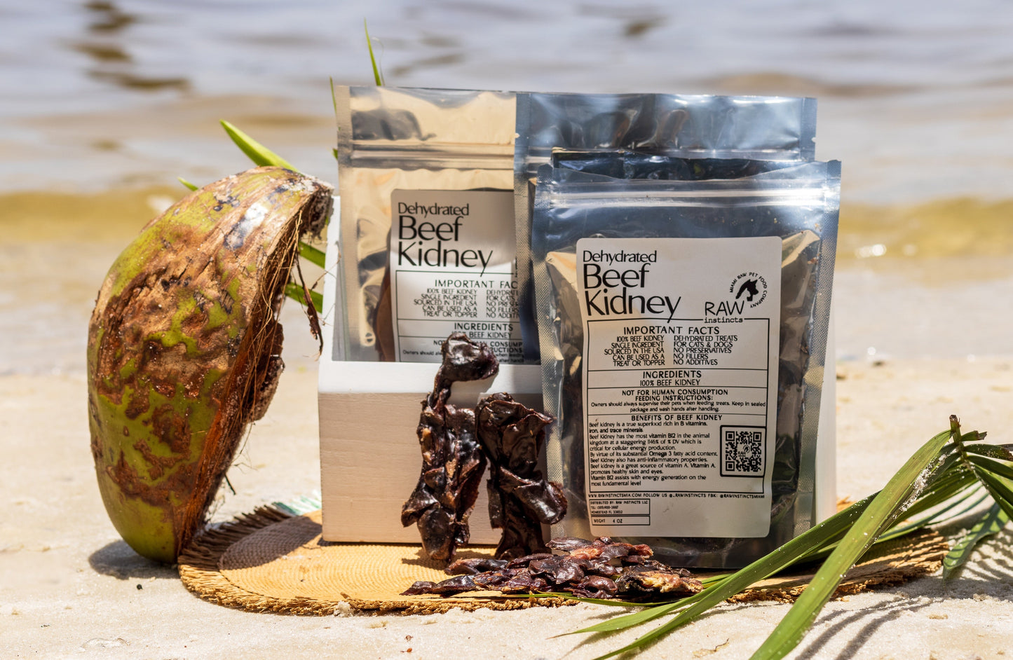 Raw Instincts - Dehydrated Beef Kidney – 4oz Small Batch Superfood Treat for Cats & Dogs