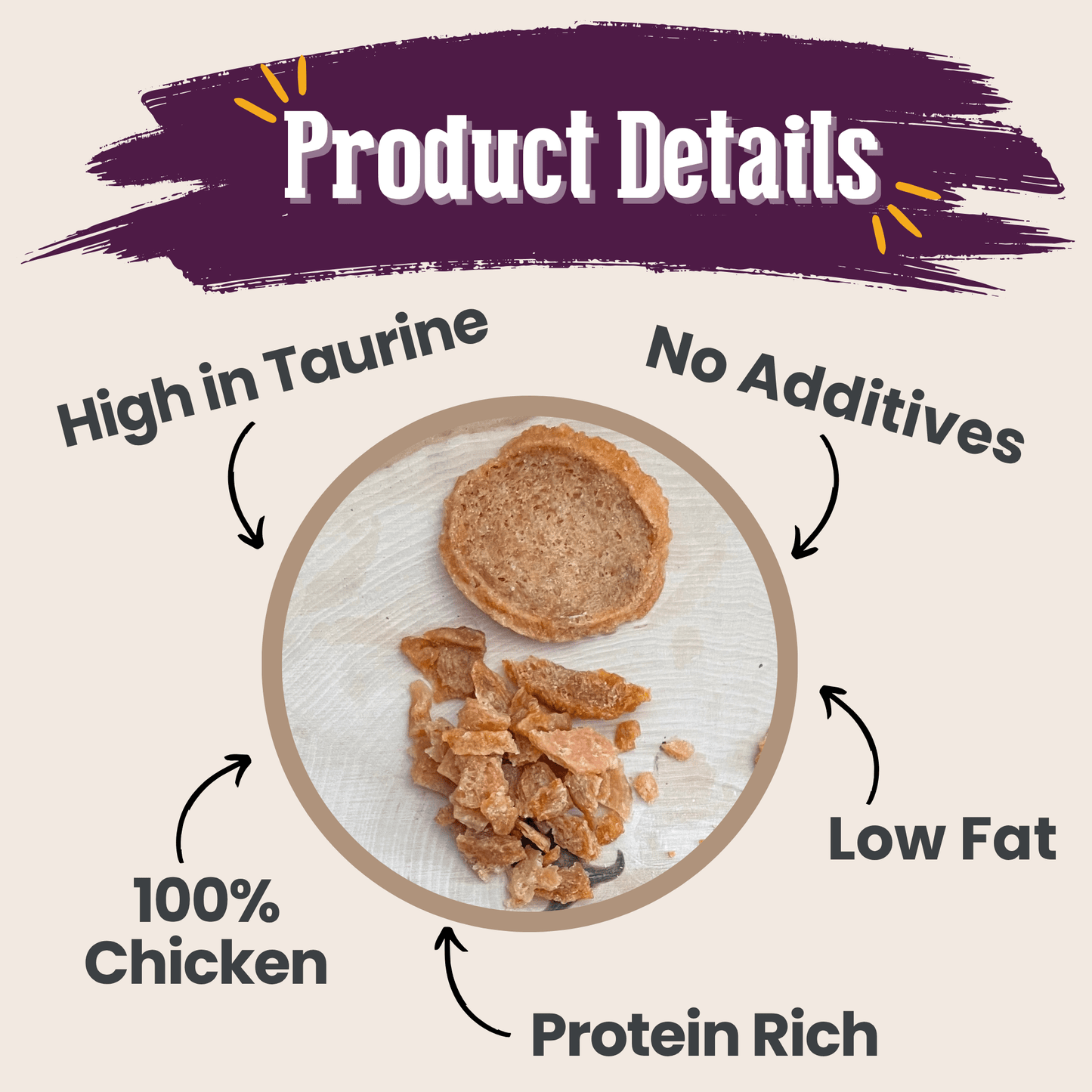 Farm To Pet - Chicken Crumbles for Cats | 100% Protein Cat Treats