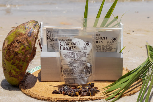 Raw Instincts - Dehydrated Chicken Hearts – 4oz  Single-Ingredient Organ Treat for Cats & Dogs