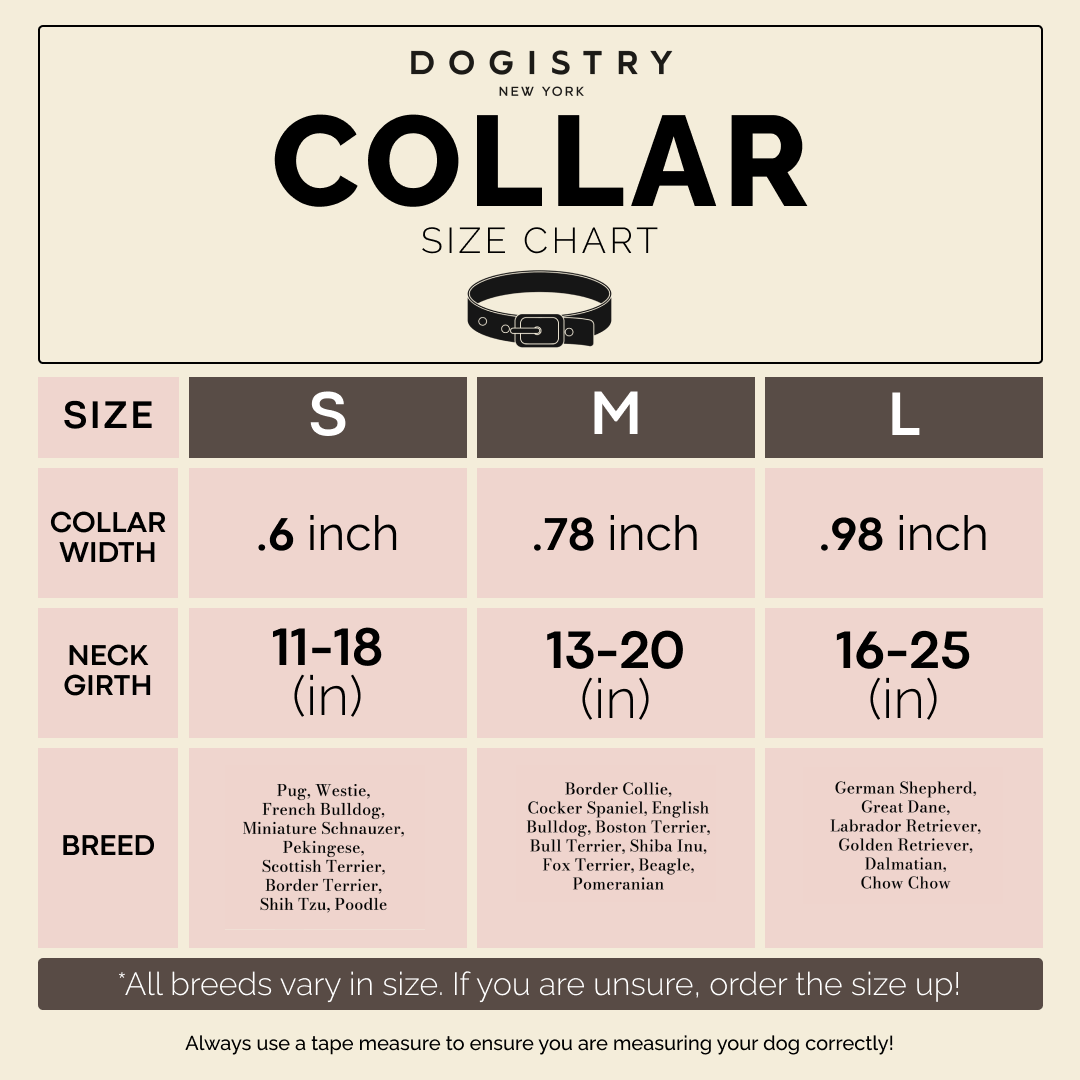 Dogistry - City Dog Collar - Park Ave Pink