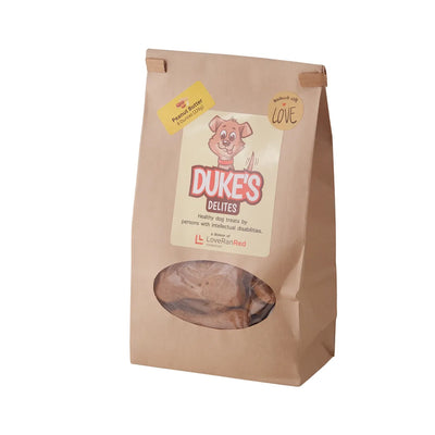 Dukes Delites Dog Training Treats - Peanut Butter Bones - 8oz