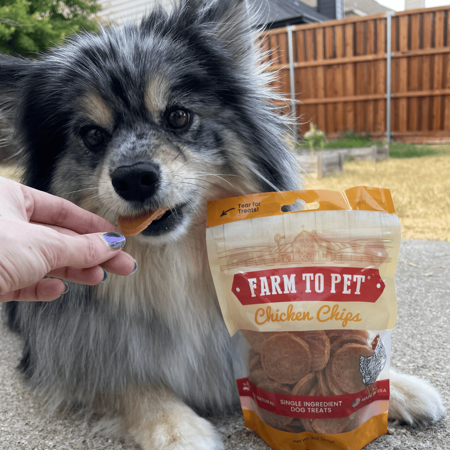 Farm To Pet - Chicken Chips for Dogs | All-Natural Single-Ingredient Dog Treats