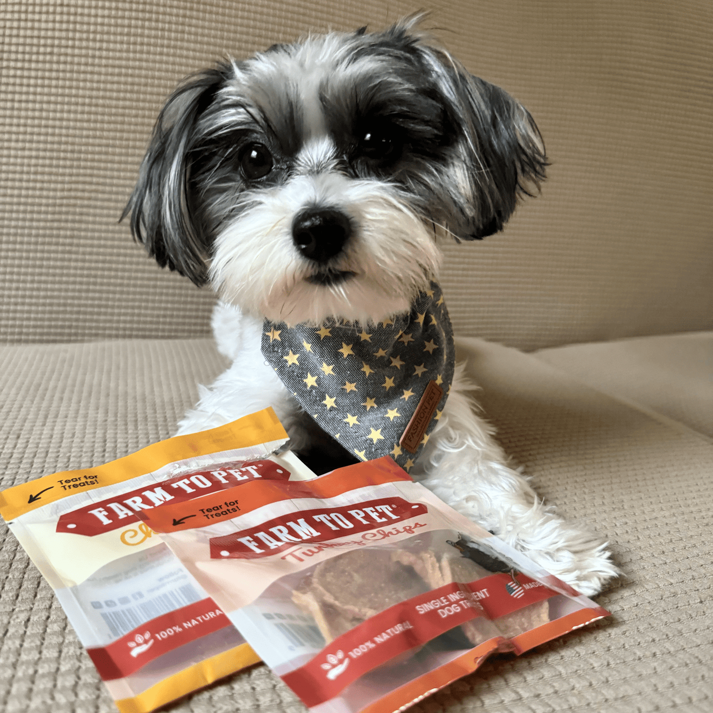 Farm To Pet - Puppy Packs 'n Snacks Dog Treat Starter Pack | Single-Ingredient Training Treats