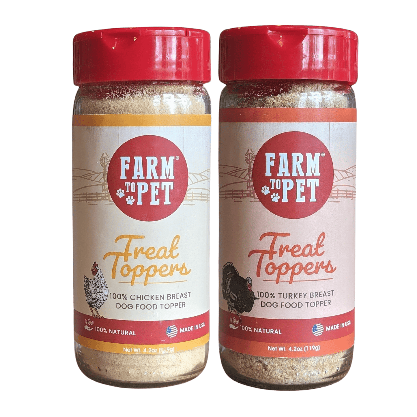 Farm To Pet - Chicken & Turkey Dog Food Topper Bundle