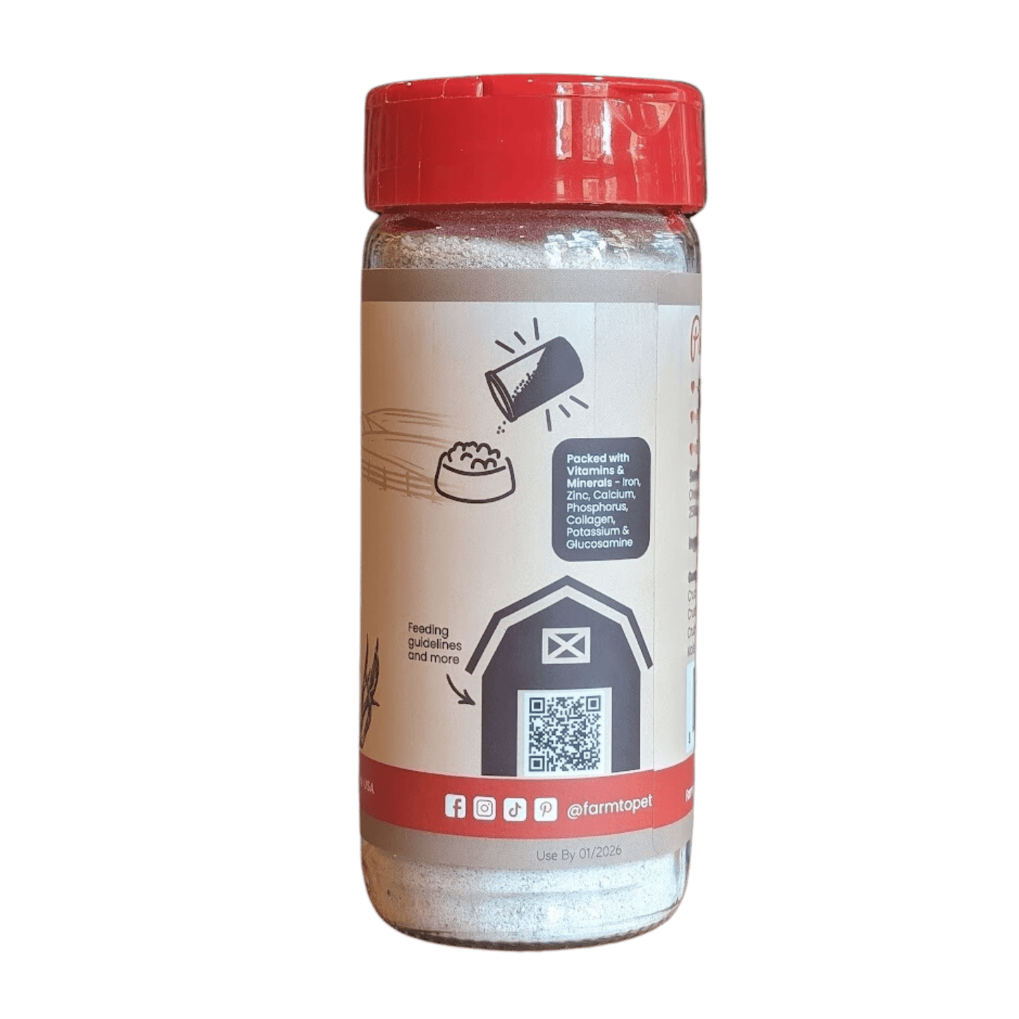 Farm To Pet - Treat Topper Antler Powder Dog Food Topper | Nutritional Supplement for Dogs and Cats