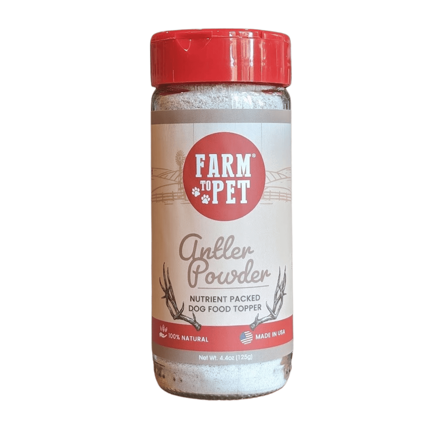 Farm To Pet - Treat Topper Antler Powder Dog Food Topper | Nutritional Supplement for Dogs and Cats