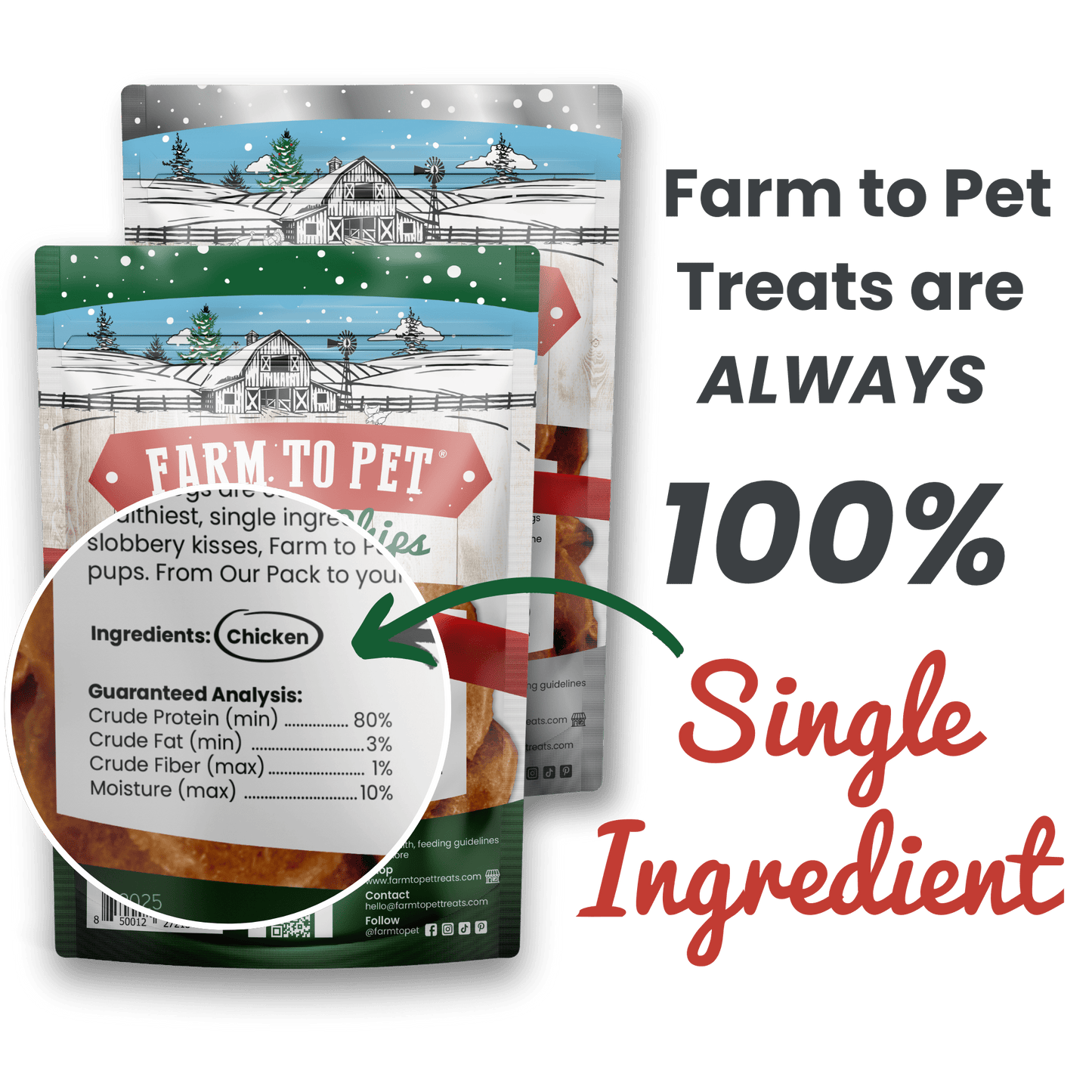 Farm To Pet - Holiday Chips for Dogs