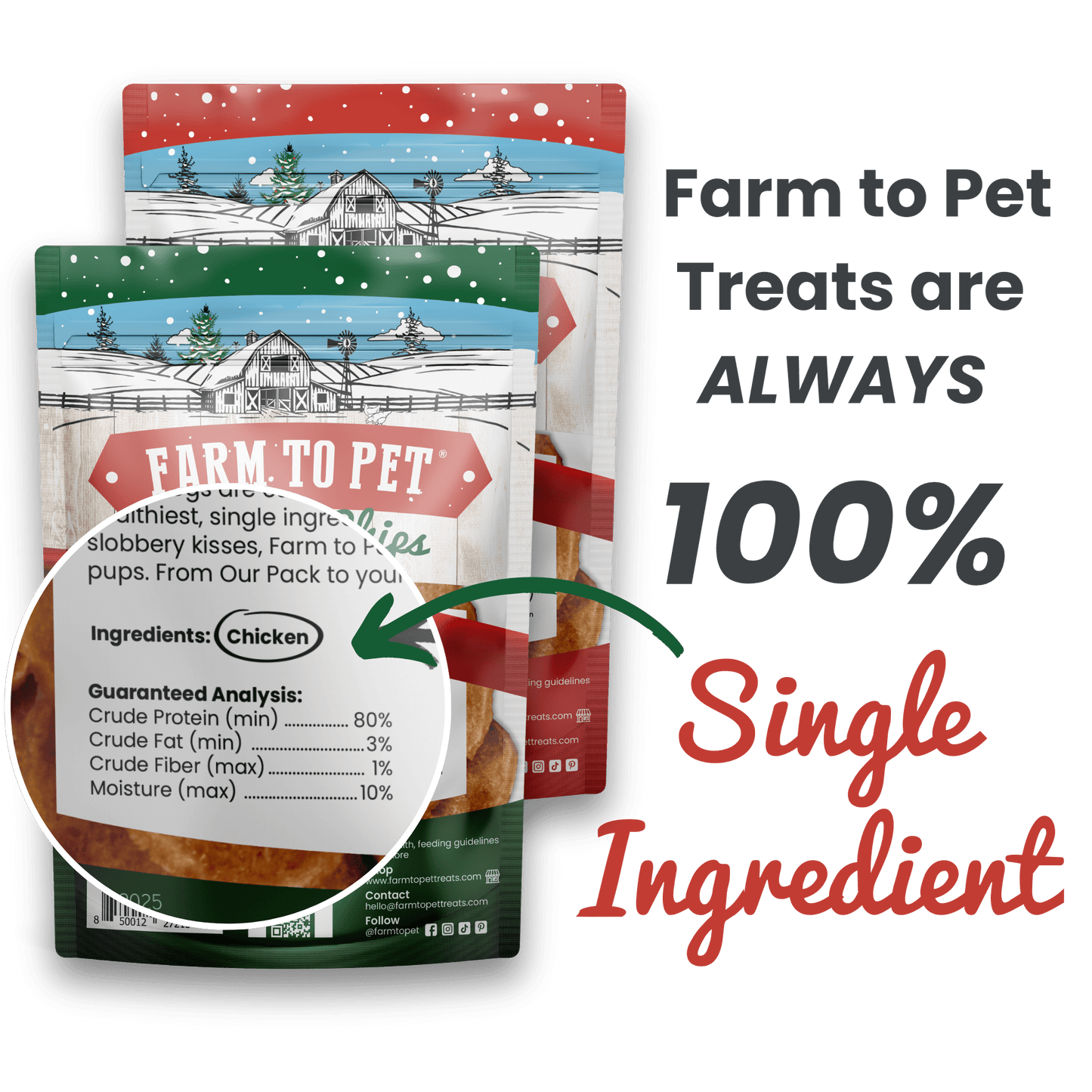 Farm To Pet - Holiday Chips for Dogs