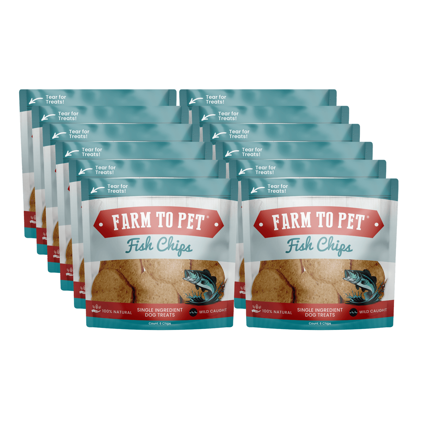 Farm To Pet - Fish Chips Snack Pack Bundles | Dog Treats for Training & Travel