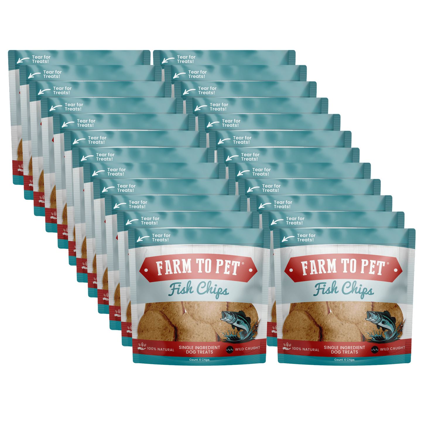 Farm To Pet - Fish Chips Snack Pack Bundles | Dog Treats for Training & Travel