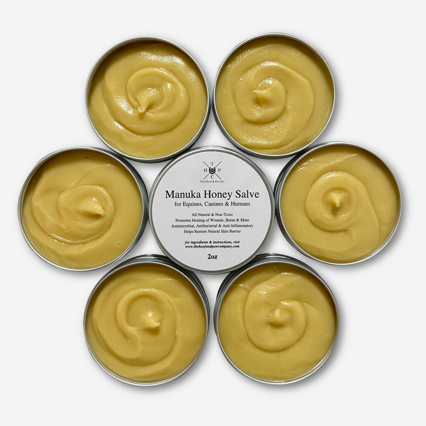 The Hoof & Paw Co. - Manuka Honey Healing Salve with Herbal Infusion - For Dogs, Horses & Humans