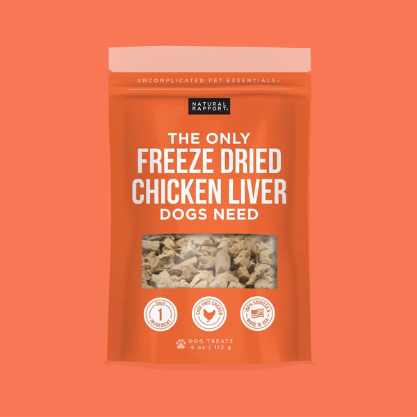 Natural Rapport The Only Freeze Dried Chicken Liver Dogs Need (4oz)