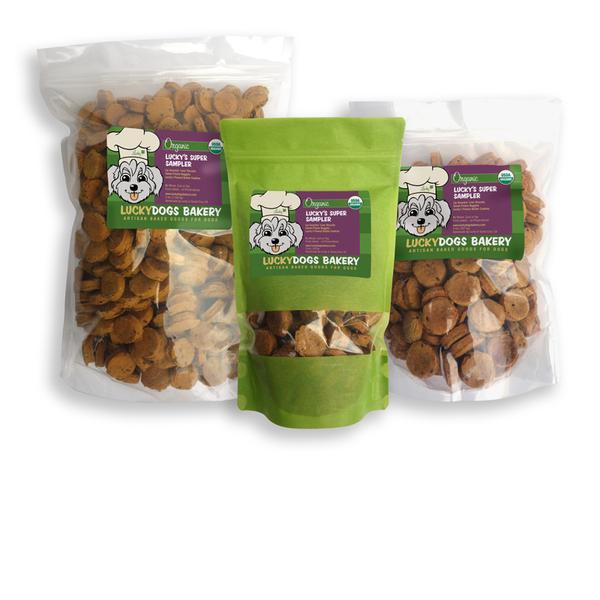 Happy Dog Food - Lucky's Organic Dog Treat Super Sampler
