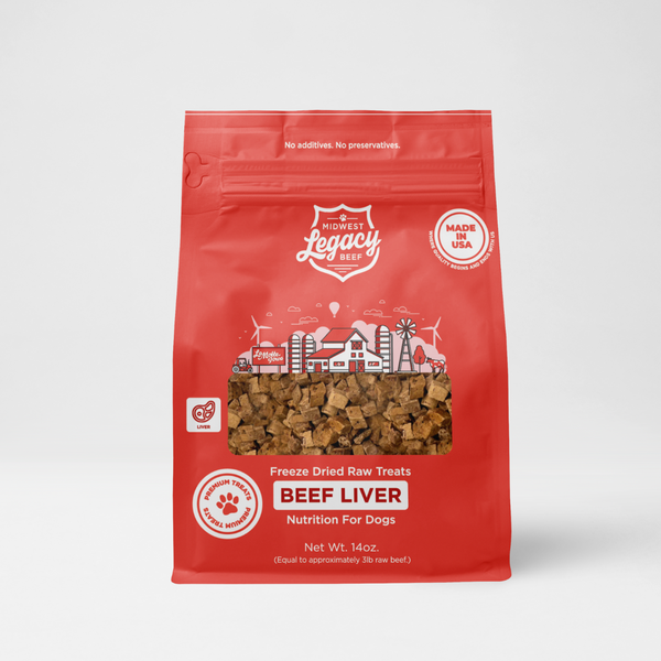 Midwest Legacy Beef - Freeze Dry - Legacy Beef Liver - Single Ingredient Treat front