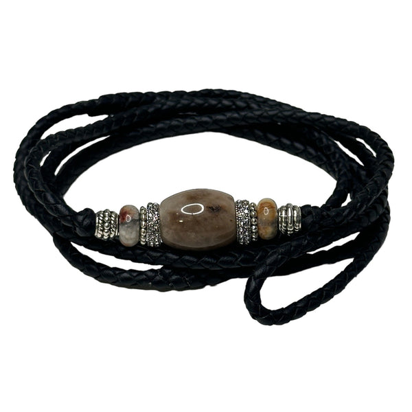 Moonstone Kangaroo Leather Conformation Dog Show Leads