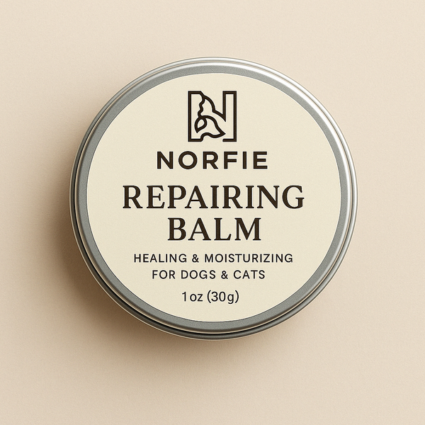 Norfie Repairing Balm tin for paws, noses, and elbows of dogs and cats