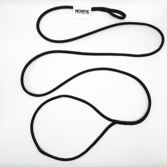 Norfie Champion Nylon Conformation Dog Show Leads Black