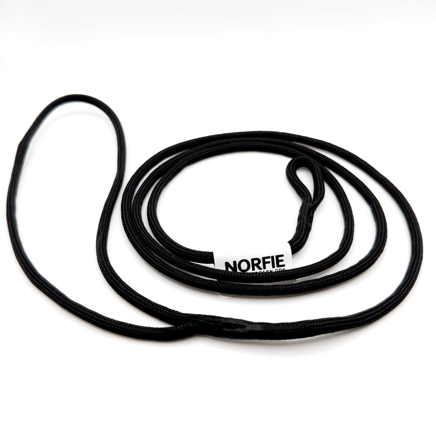 Norfie Champion Nylon Conformation Dog Show Leads Black round