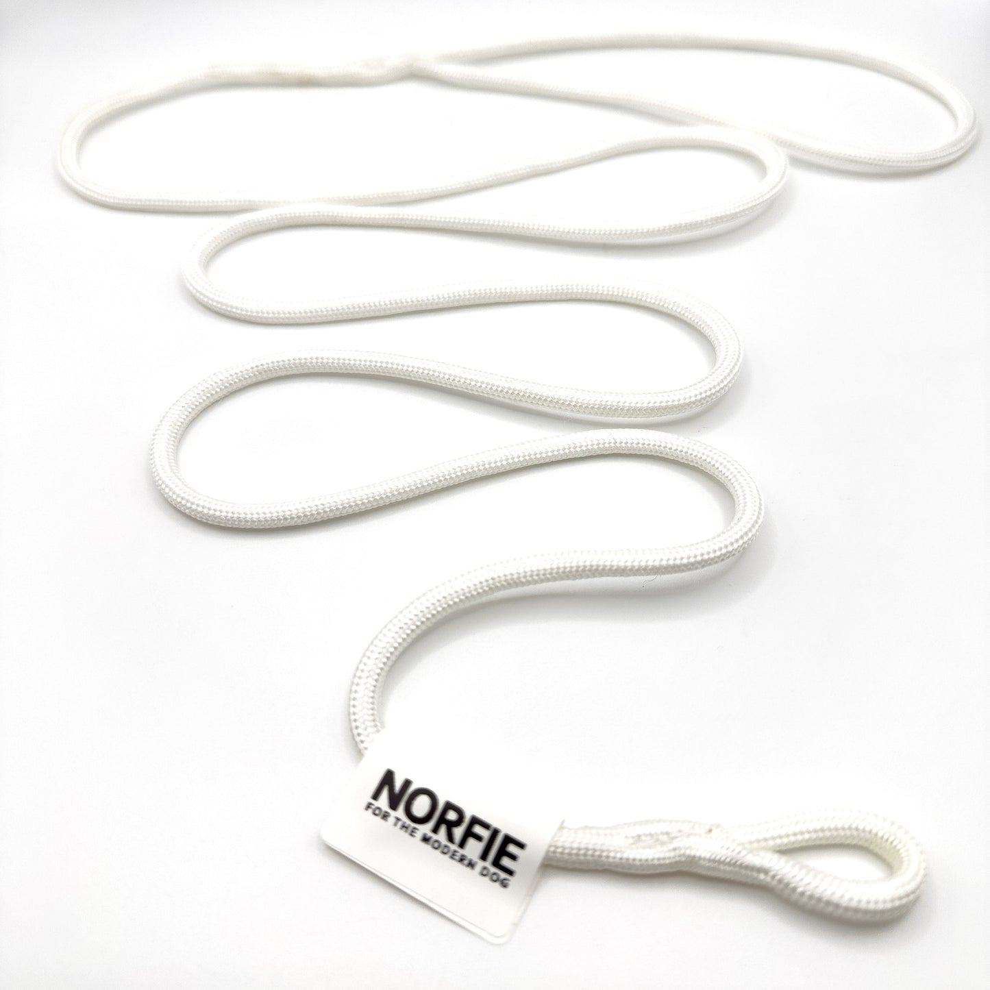 Norfie Champion Nylon Conformation Dog Show Leads White