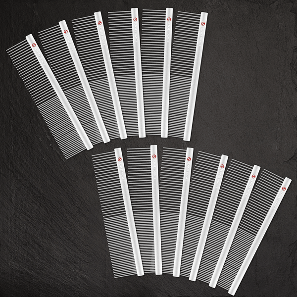 12 PACK - #3 7.5 in Grooming Comb Coarse-Fine